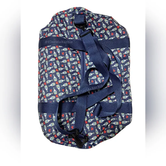 Duffle Bag Hidden Valley Collectors Blue Athletic Zipper Crossbody Nylon Gym Bag - Picture 13 of 15